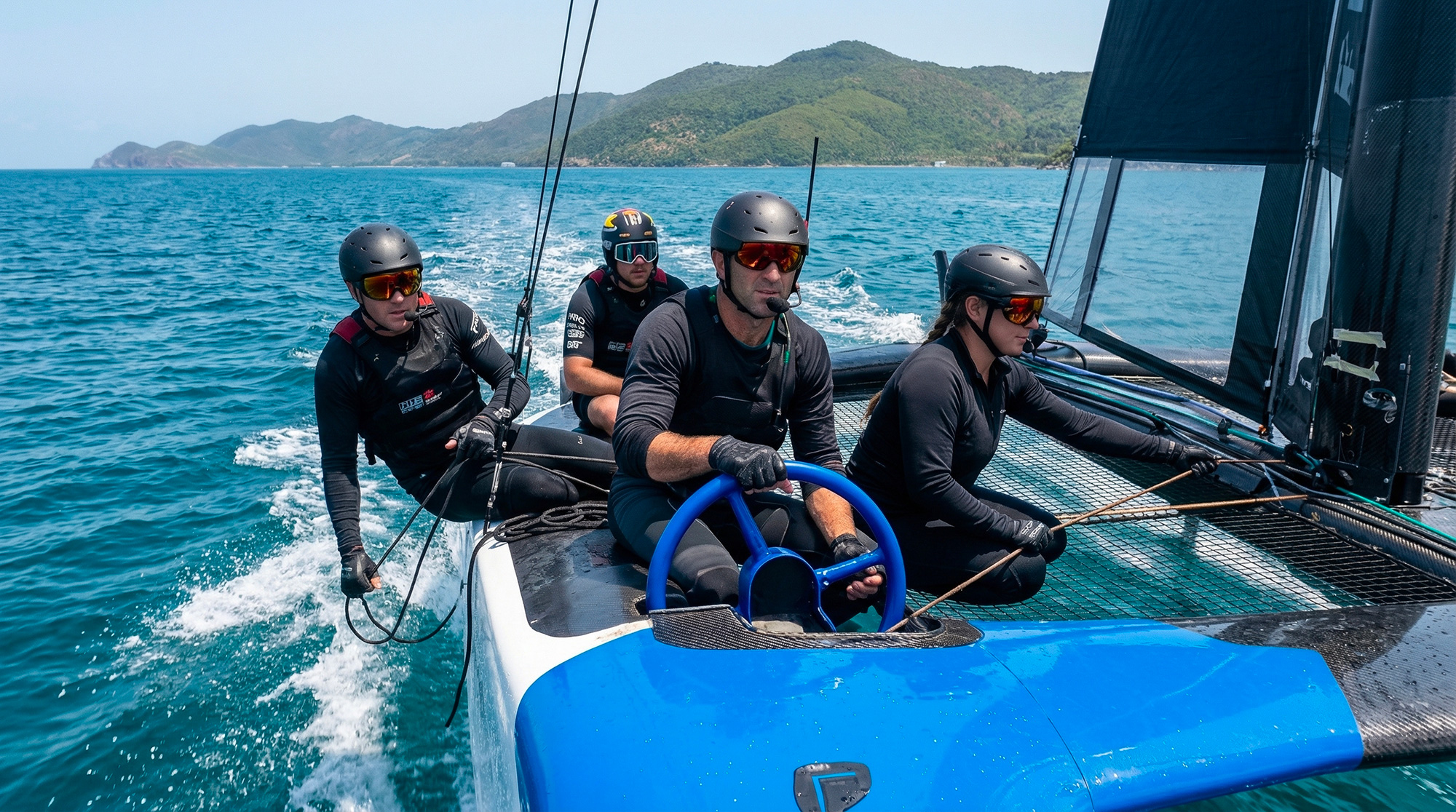 Voilier en compétition